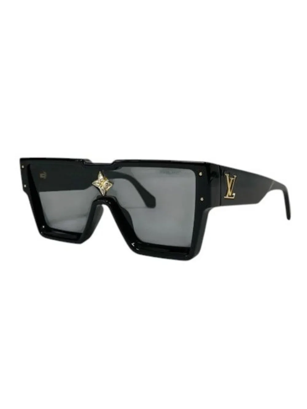 Louis Vuitton Sunglasses Eyewear Cyclone Monogram Flower Swarovski Black